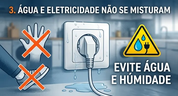 Perigo de eletrocussão com água