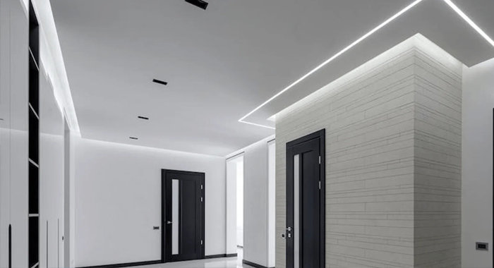 Aplicação técnica de focos e fitas LED interiores